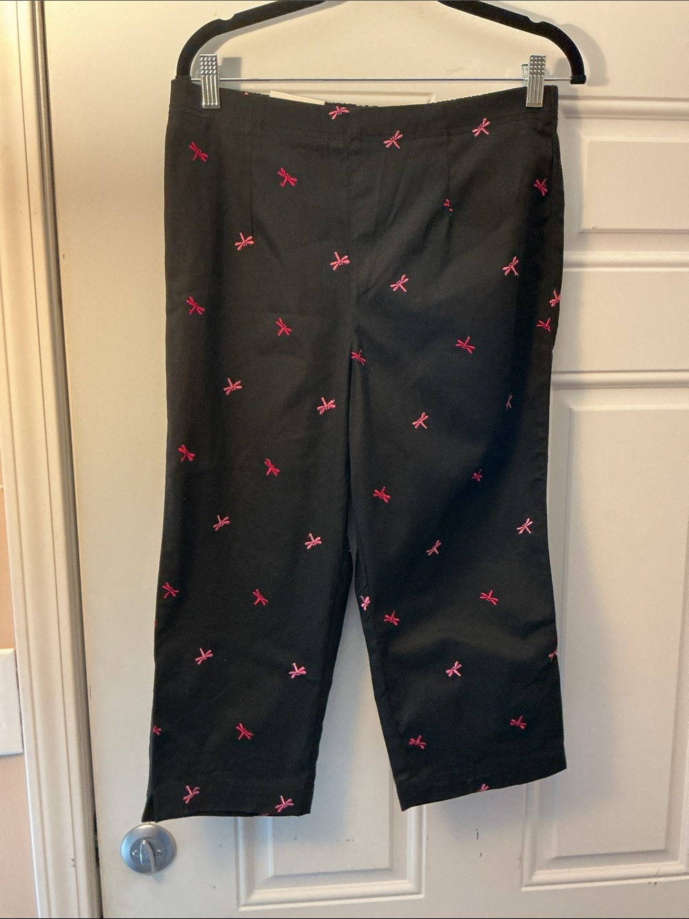 NEW WHITE STAG DRAGONFLIES Capris CROPPED PANTS Women's Size 10